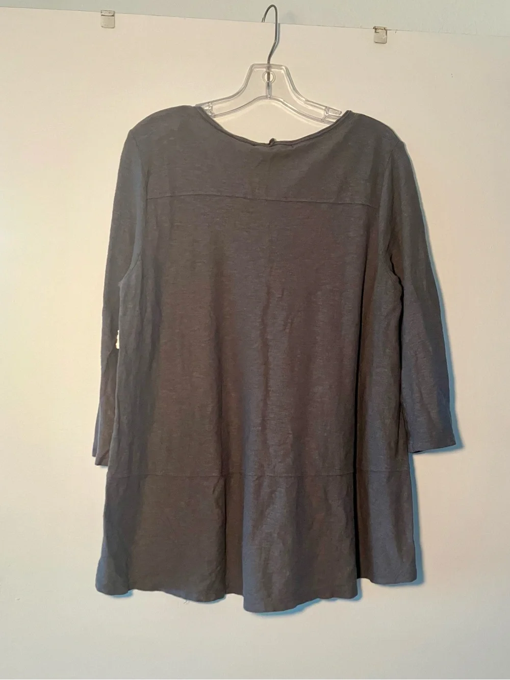cut loose Charcoal Layered 3/4-Sleeve Tunic Top